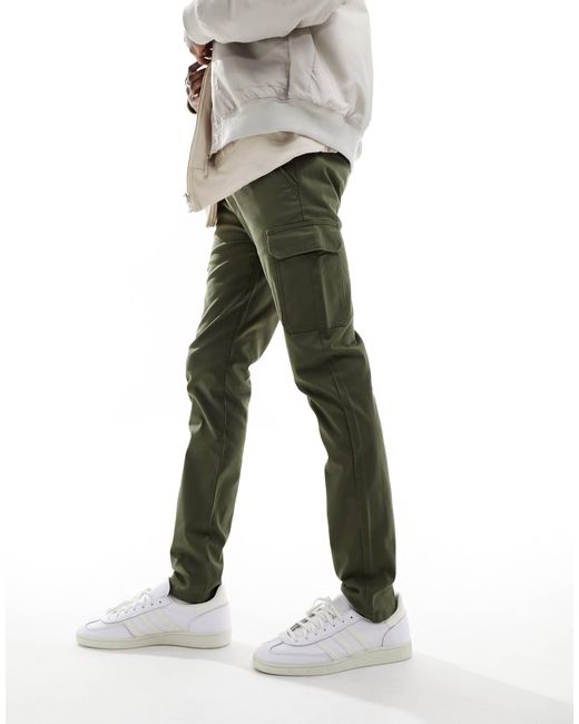 Pantalon skinny cargo - kaki ASOS pour homme en coloris Natural