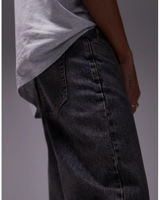 Topman – weite jeans in Gray für Herren