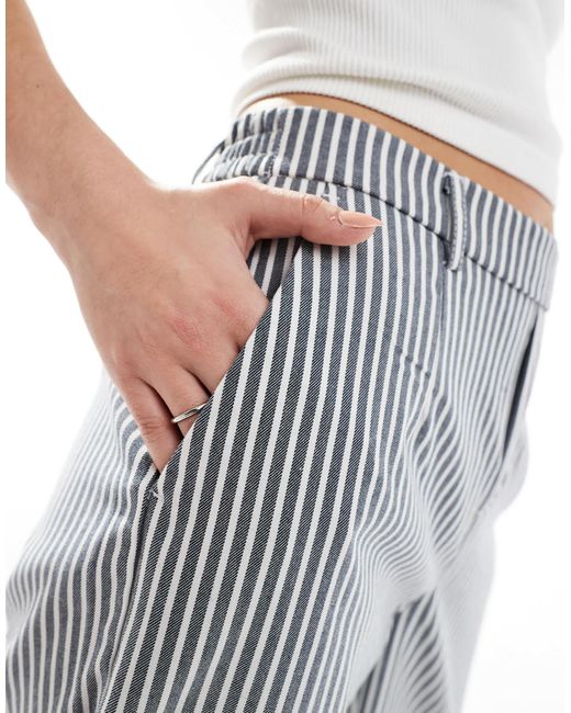 Object White Wide Leg Tailored Trousers