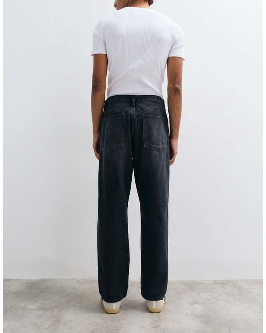 ASOS Black Essential Straight Jeans for men