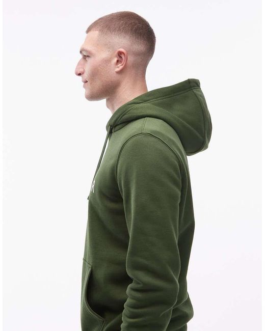 Tommy Hilfiger Green Stacked Large Centre Logo Hoodie for men