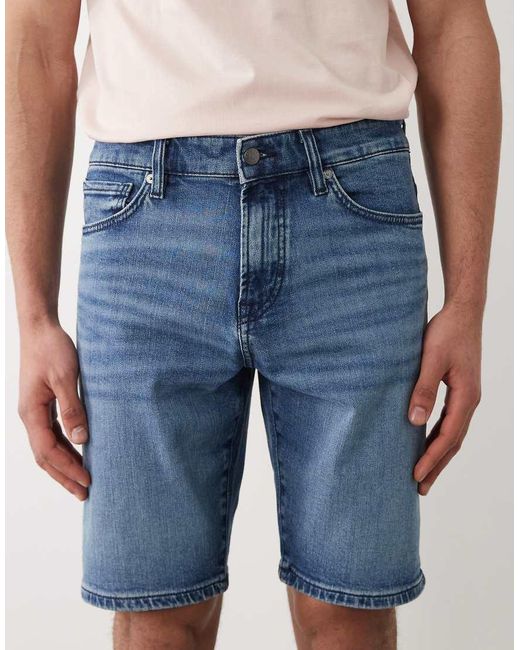 Boss Blue Hugo Boss Denim Shorts for men