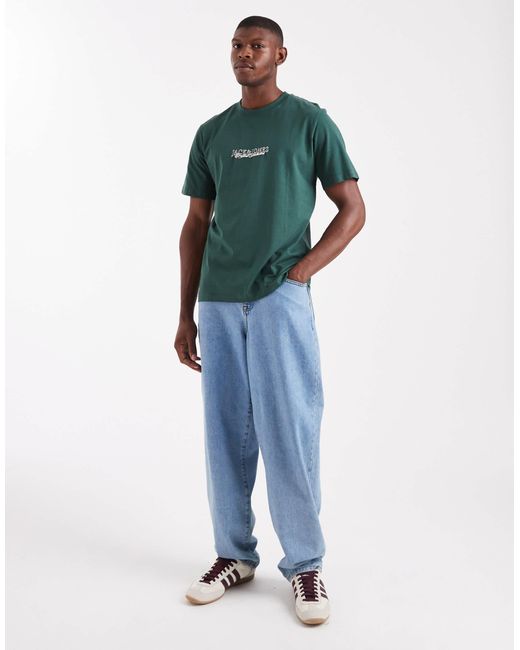 Jack & Jones – relaxed-fit-t-shirt in Green für Herren