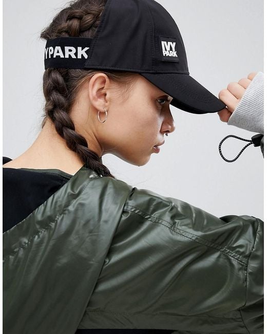 Ivy Park Black Backless Cap