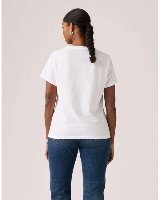 Levi's White – favorite – country air – housemark – jersey-t-shirt
