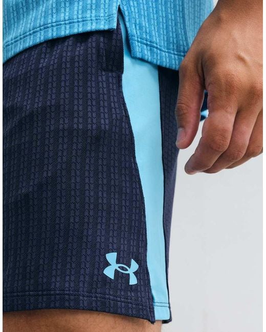 Under Armour Blue Tech Vent 7In Jacquard Shorts for men
