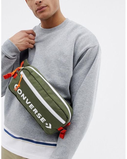 Converse Retro Fanny Pack In Green for men
