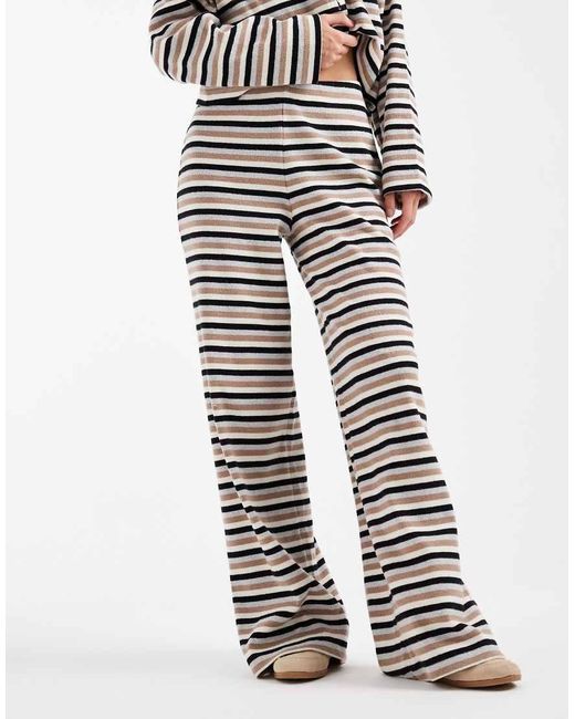 Miss Selfridge White Striped Co-ord Trouser