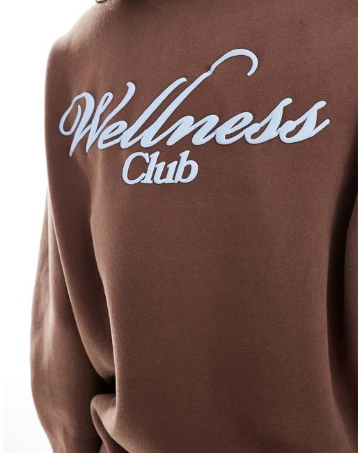 Cotton On Brown Plush Graphic Crew