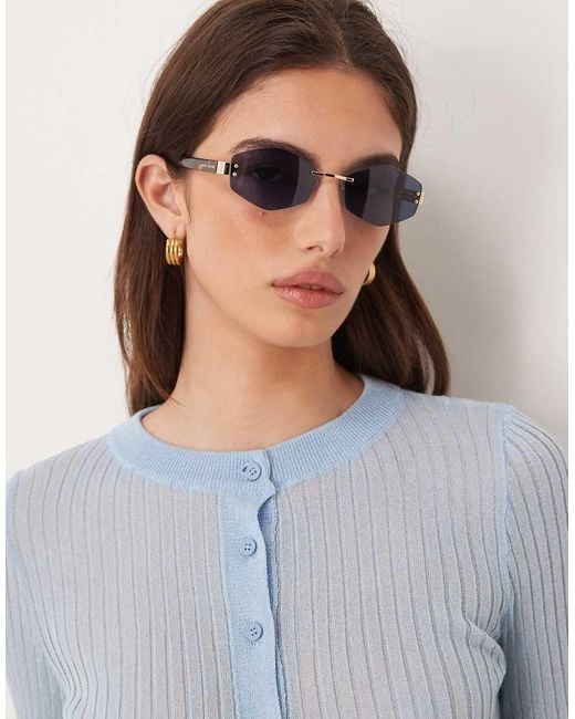 Marc Jacobs Gray Marc Jacobs Square Sunglasses
