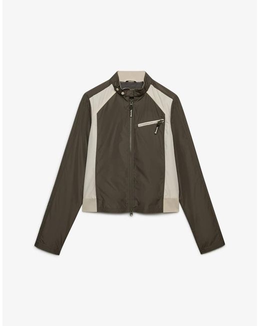 Bench x Superdry & Co Natural Racer Shell Double Zip Jacket