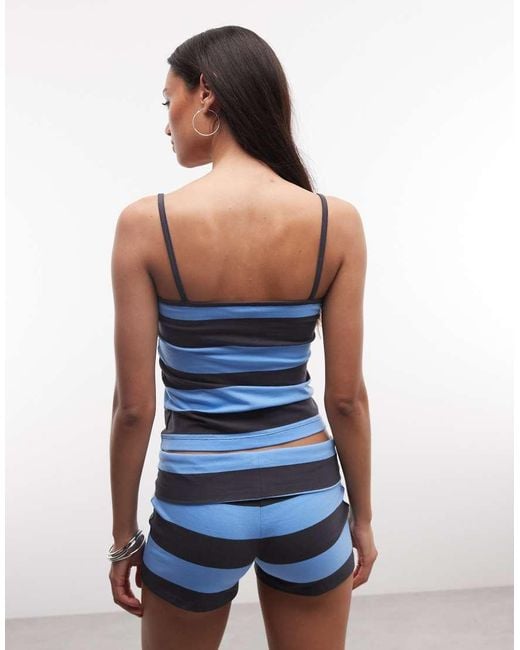 Collusion Blue Sports Cami Top