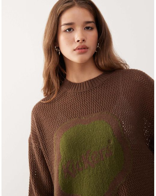 Kickers Brown Oversized Knit Jumper