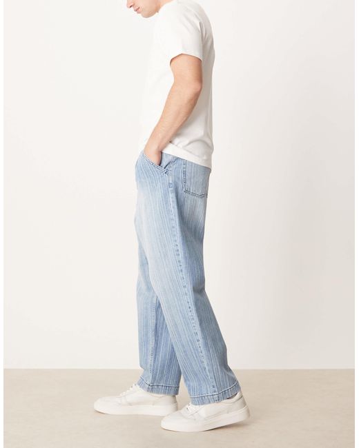 ASOS – schmal zulaufende relaxed-fit-jeans in Blue für Herren
