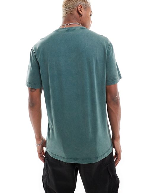 Hollister Green Relaxed Fit T-shirt for men