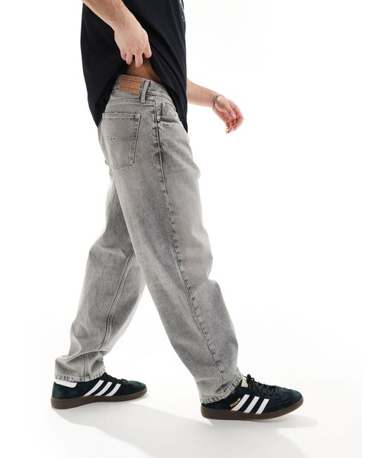Aiden - jeans affusolati larghi grigi di Tommy Hilfiger in Black da Uomo