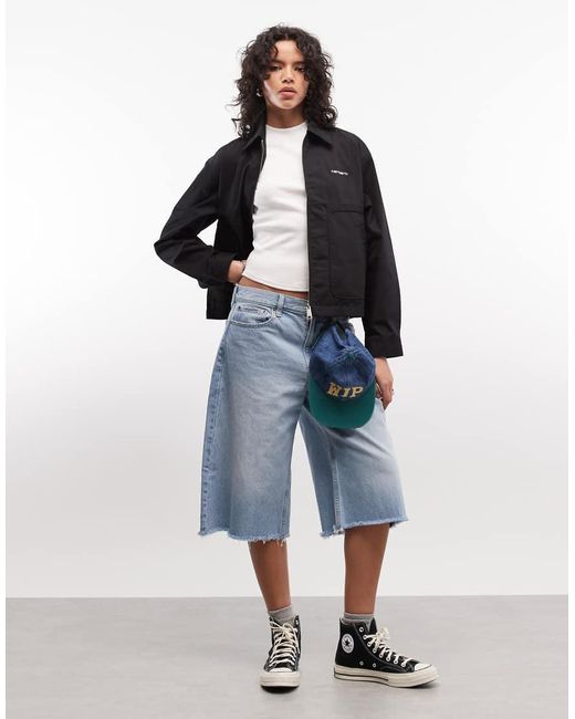Carhartt Blue Postal Zip Through Jacket