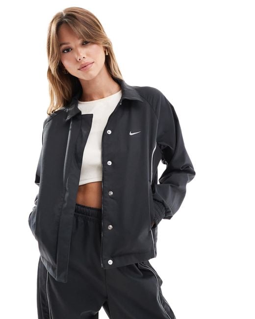 Nike Blue – streetwear – jacke aus webstoff