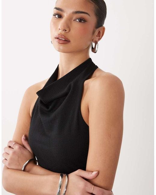 Gina Tricot Black Halterneck Mini Dress