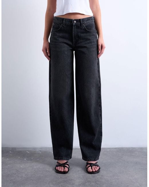 TOPSHOP Blue – relaxed fit jeans