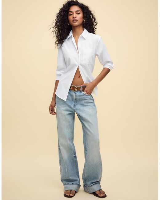 Camicia Basic di Stradivarius in Blue