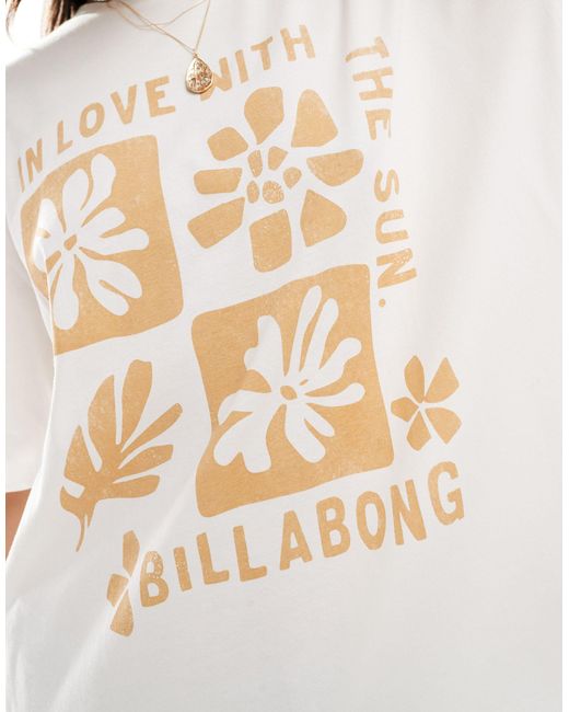 T-shirt à inscription Billabong en coloris White