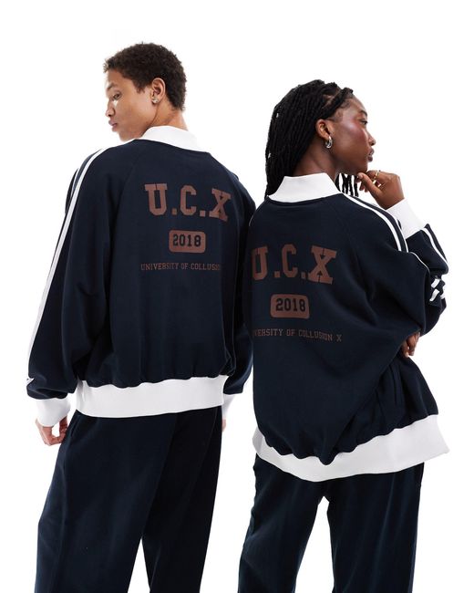 Collusion Blue Unisex Track Jacket Co-ord
