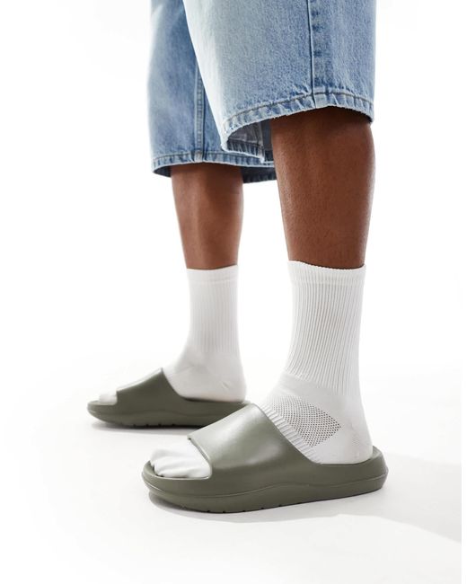 ASOS Gray Chunky Sliders for men