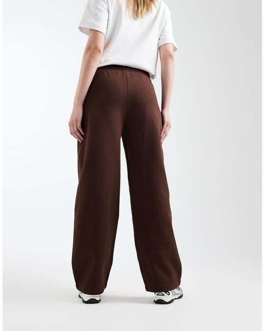 ASOS Brown Premium 500Gsm Seamed Barrel Leg Jogger