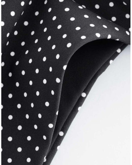 & Other Stories Black Mix And Match Tie Side Bikini Bottom With Padding