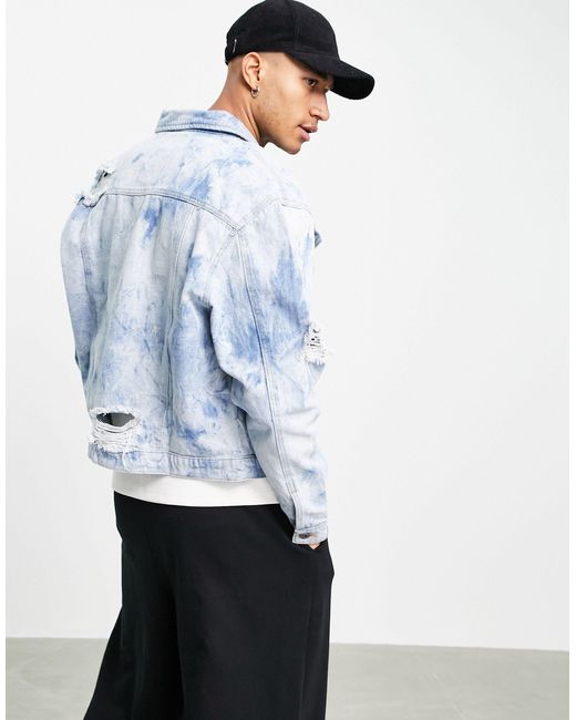 Liquor N Poker Oversized Denim Jacket 
