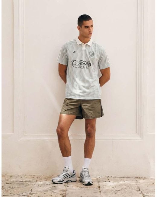 Adidas Originals White Summer Jersey With Script Logo