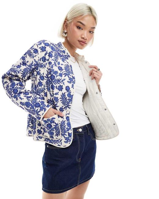 Vero Moda Doorgestikt Jasje in het Blue