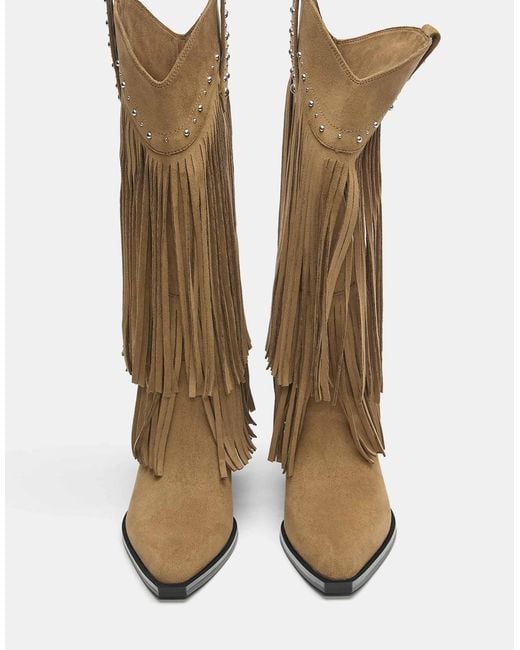 Pull&Bear Green – cowboy-stiefel