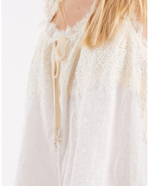 Free People White Wish Me Luck Romper