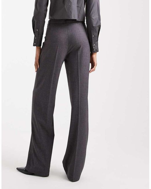 Vero Moda Blue Straight Smart Trouser With Crease Front