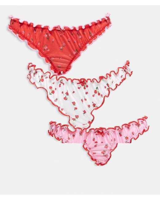 Wednesday's Girl Pink 3 Pack Knickers