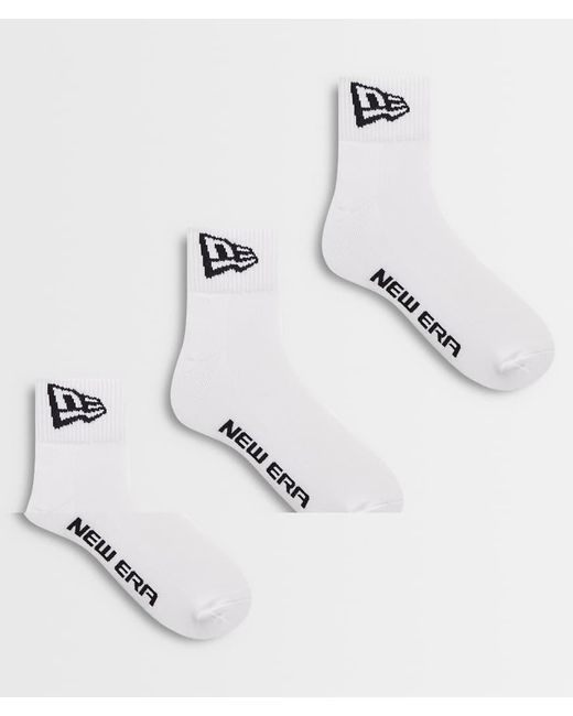 KTZ White Flag Logo 3 Pack Ankle Socks