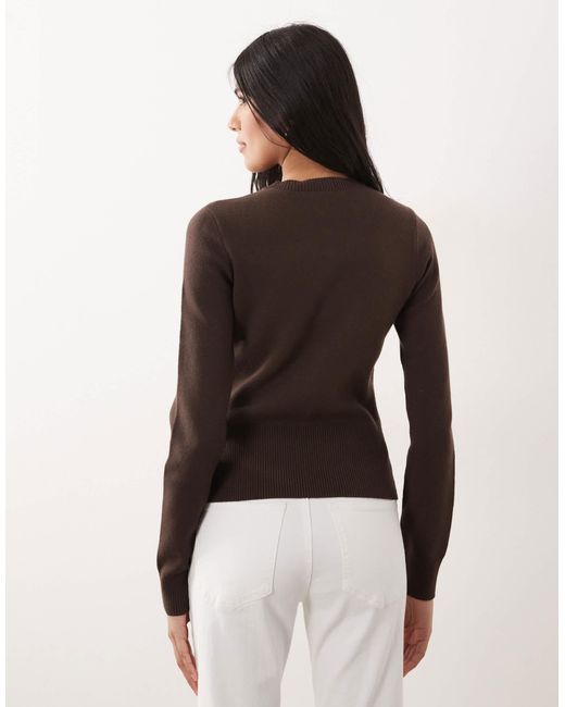 Threadare - gilet ras Threadbare en coloris Brown