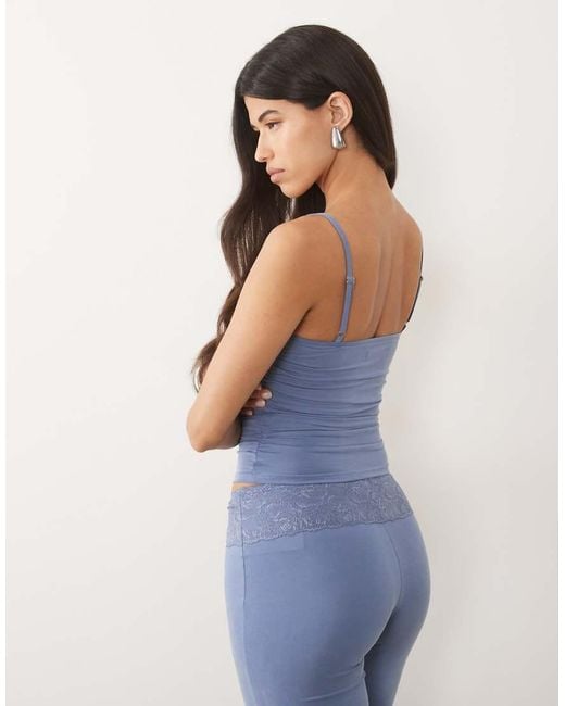 Motel Blue Achara Ruched Cami Top