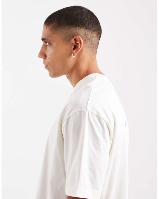 ASOS White Relaxed T-shirt With Dragon Spine Graphic for men