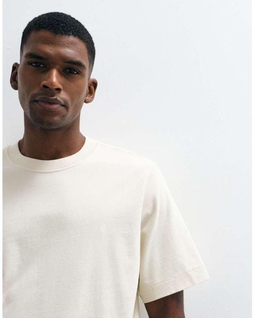Abercrombie & Fitch White Short Sleeve Premium Heavyweight T-shirt for men