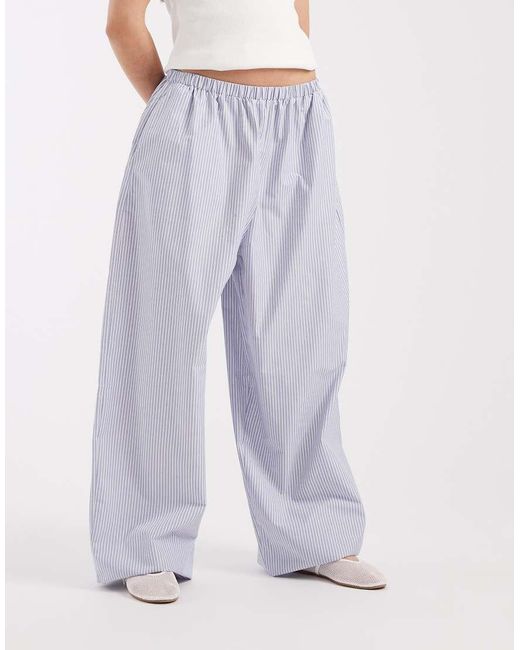 ASOS Purple Bubble Hem Balloon Pants