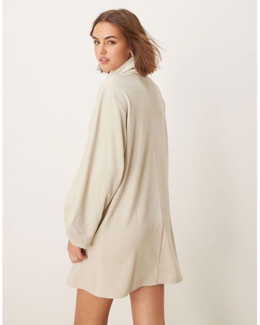ASOS Natural – minikleid aus breitem cord
