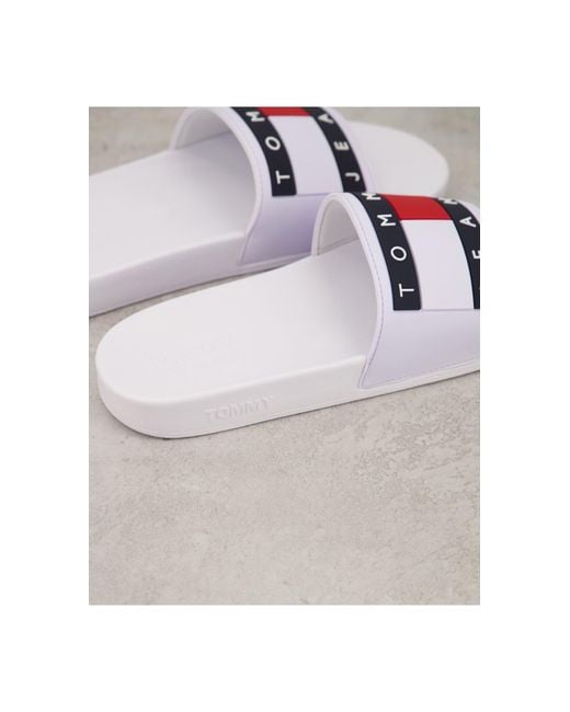 Sandalias blancas tommy hilfiger sale