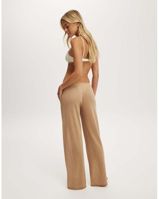 Cotton On Natural Isla Knit Relaxed Pant