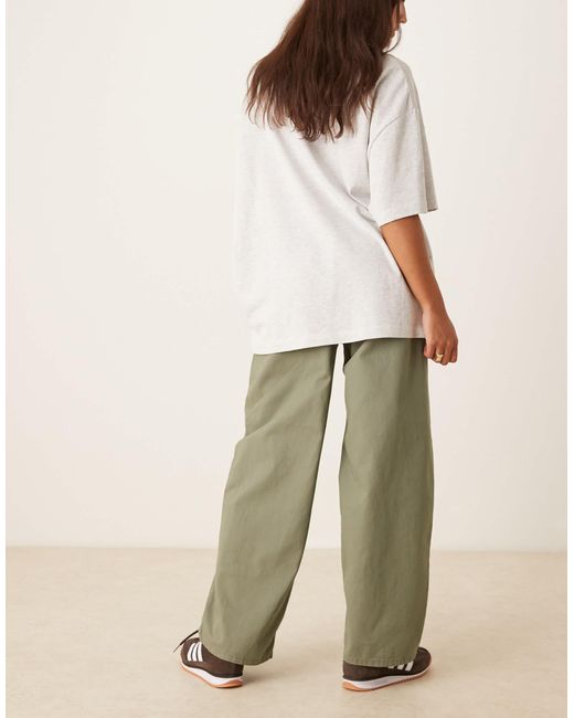 Jdy Natural Tie Detail Wide Leg Trousers
