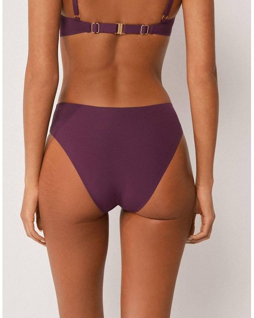 Calzedonia Purple Invisible Bonding Bikini Bottoms