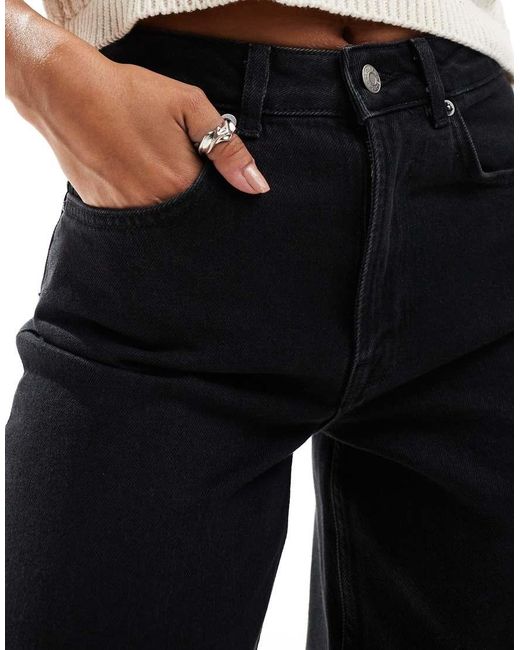 SELECTED Black Alice Wide Leg Jean