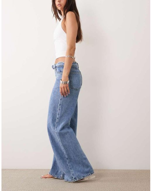 Cotton On Blue Low Rise Wide Jean